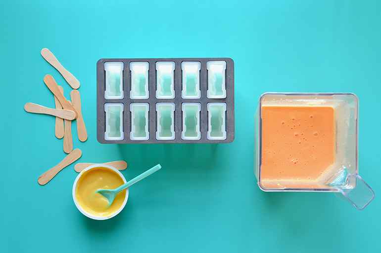 popsicle mold for orange dreamsicles