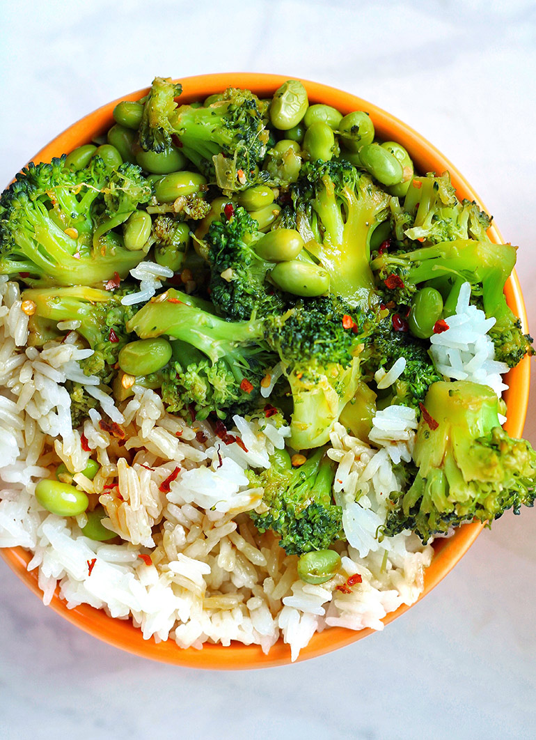 broccoli bowl close-up