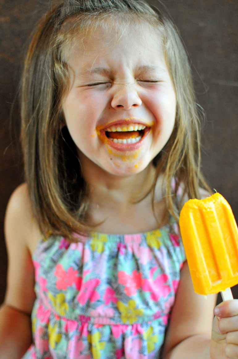 tropical sunrise veggie popsicles and smiles