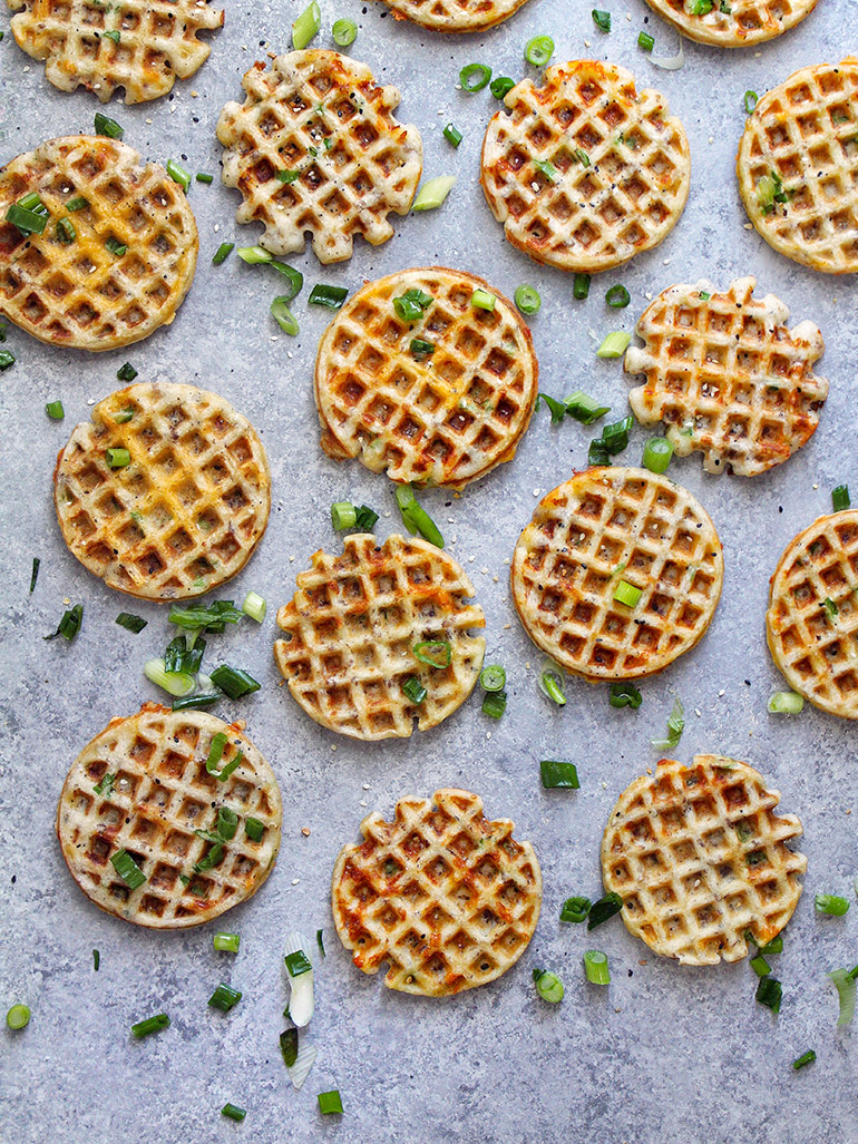 savory cheddar waffles