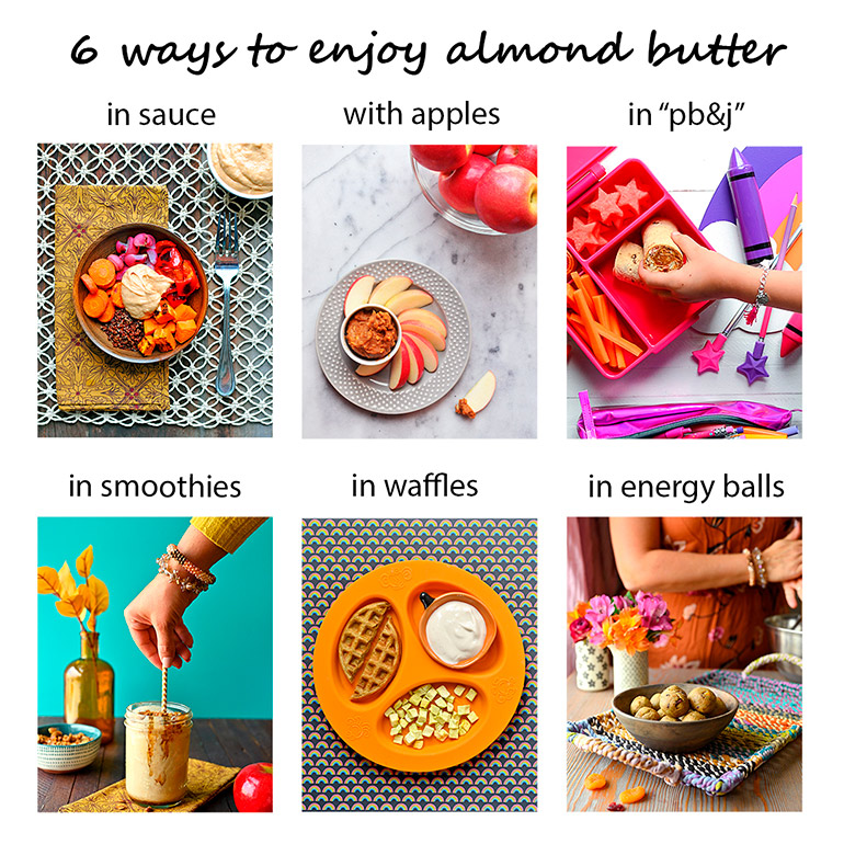 almond butter 6 ways
