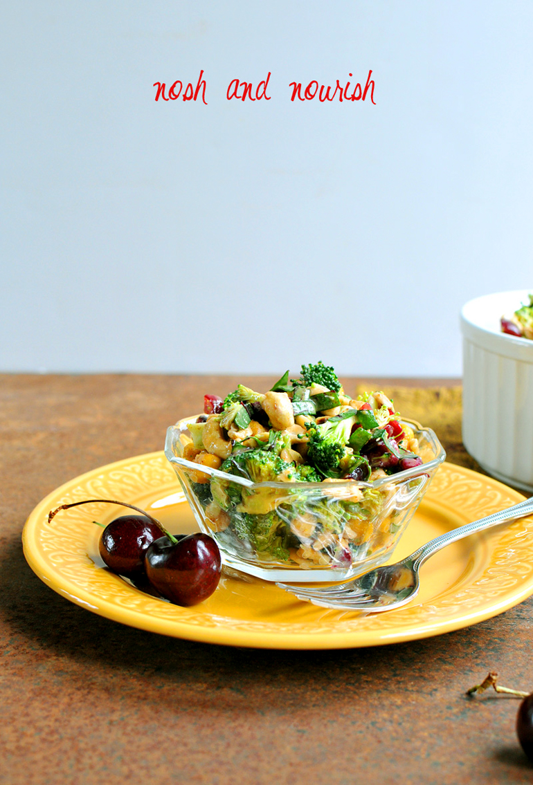 broccoli cherry salad bowl