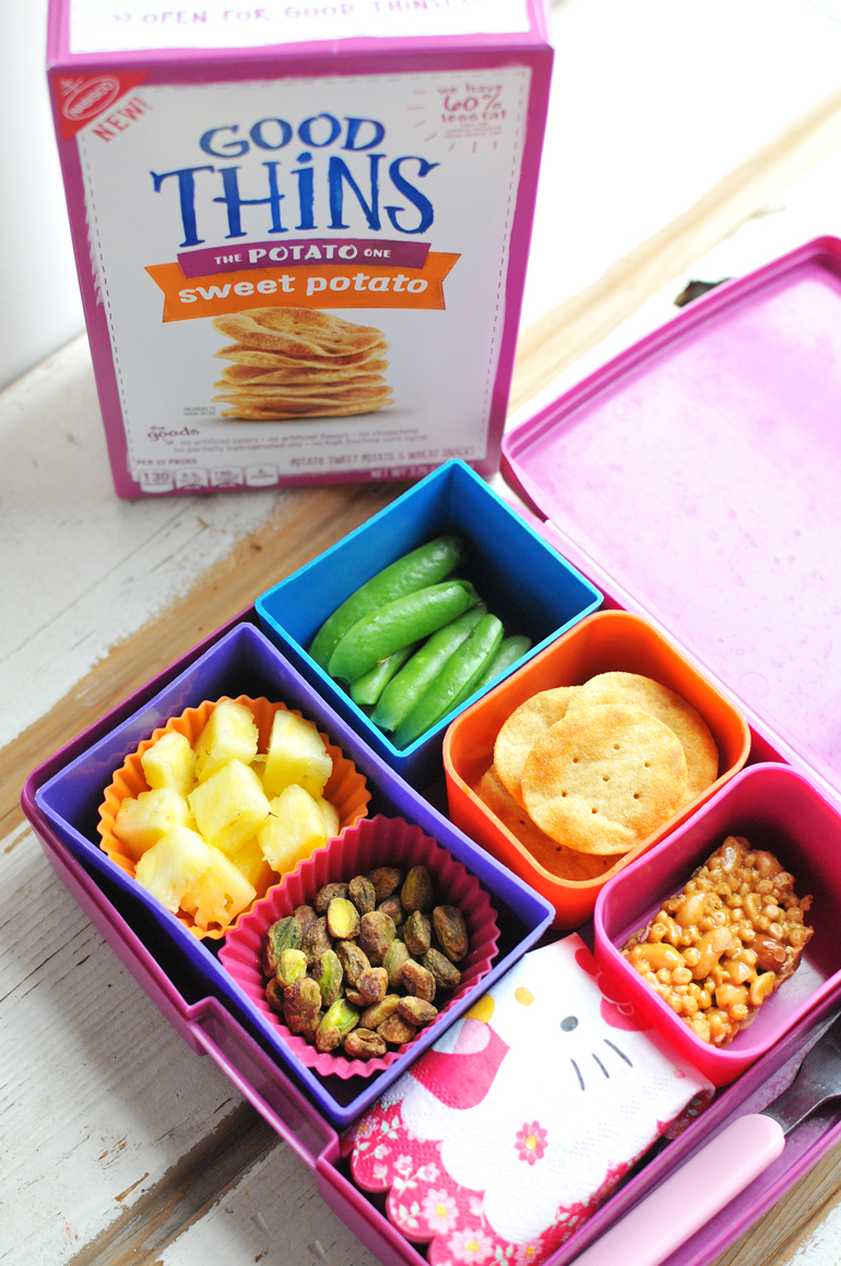 lunchbox with snacks that start with p