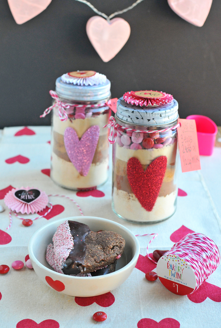 grain free chocolate heart cookie jars for valentines