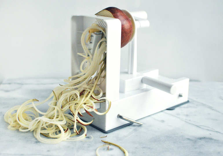 inspiralizer with pear noodles