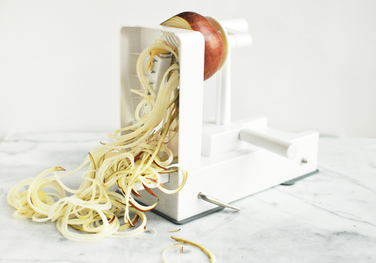 inspiralizer with pear noodles