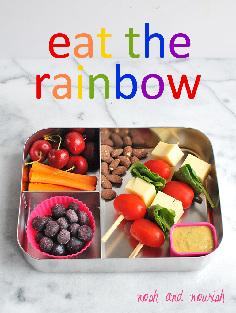 rainbow healthy lunchbox