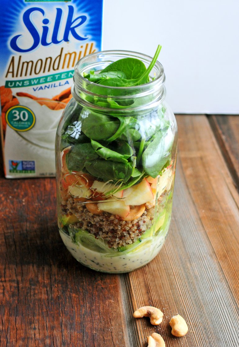 mason jar cucumber noodle salad