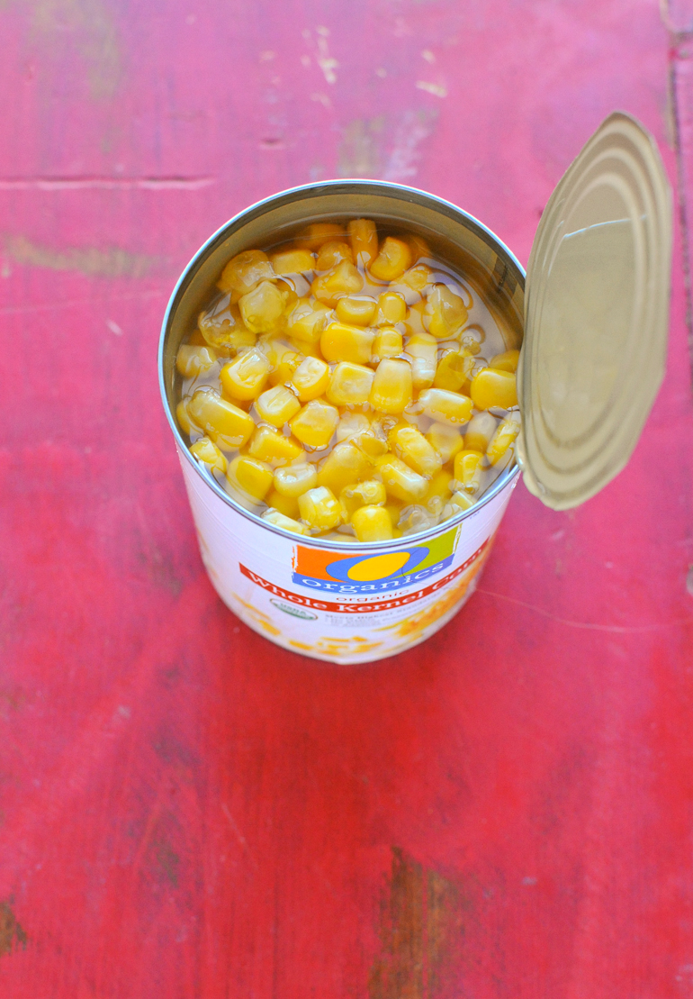 can of safeway organics corn