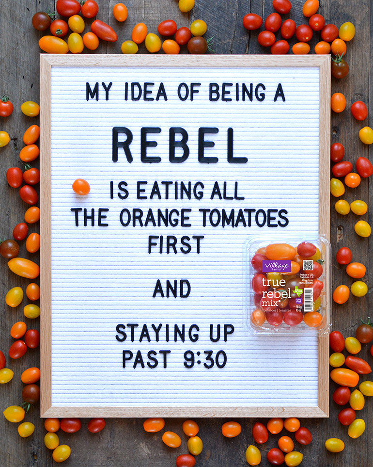 letterboard about being a rebel