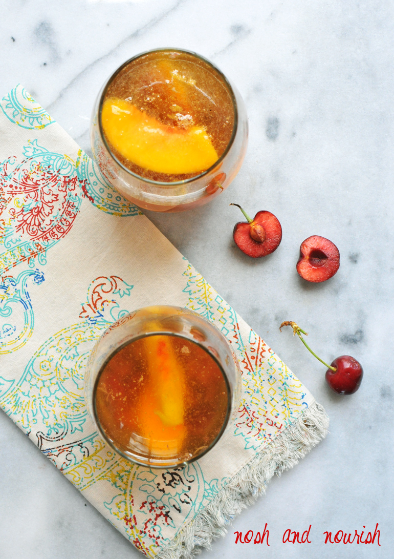 roasted cherry sangria above