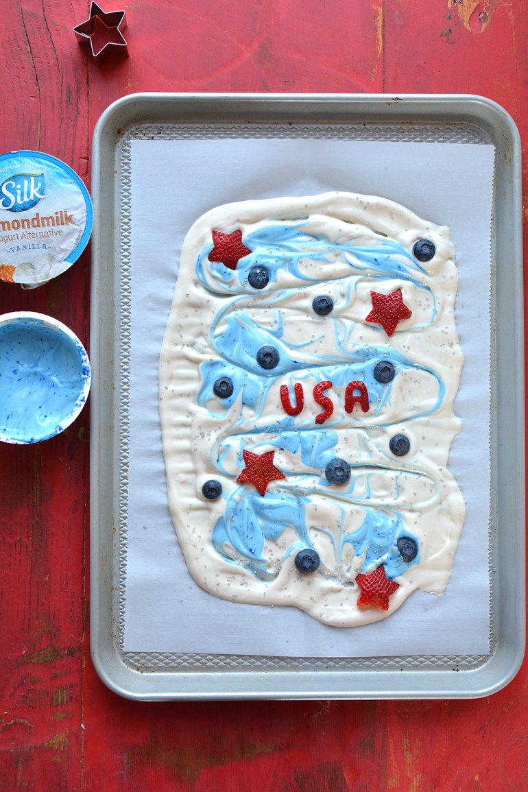 patriotic yogurt bark team USA