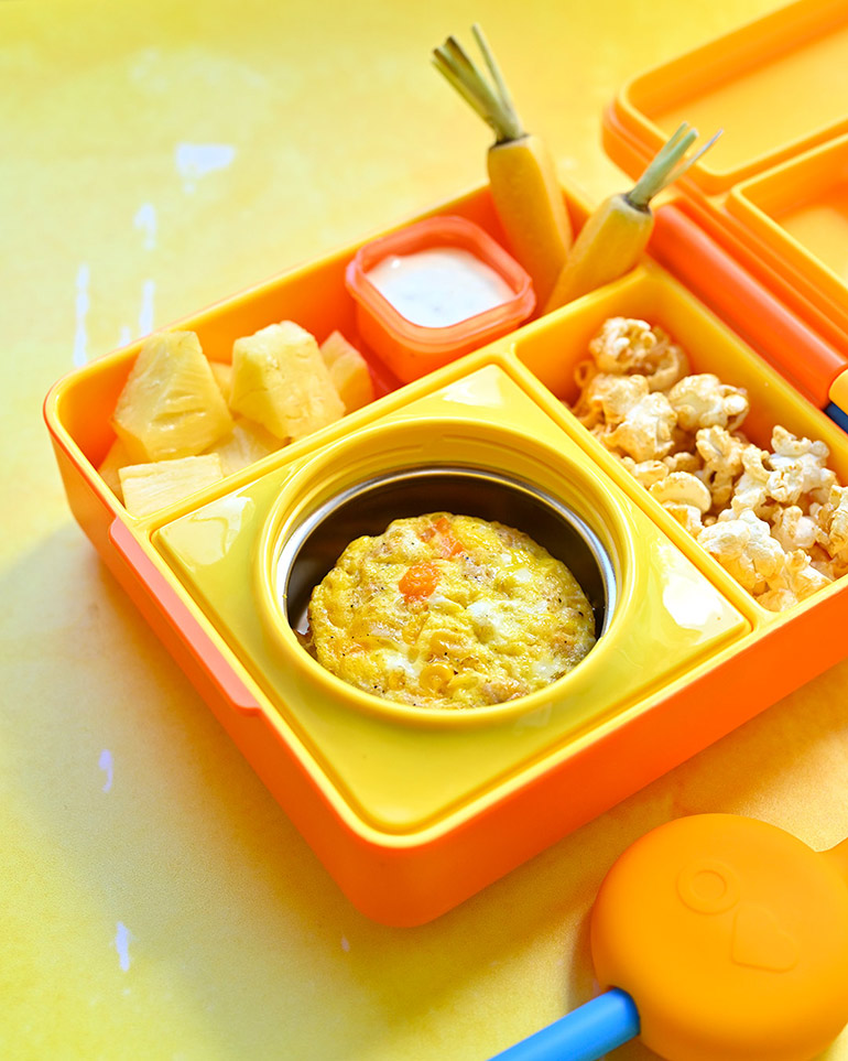 easy breakfast casserole in lunchbox
