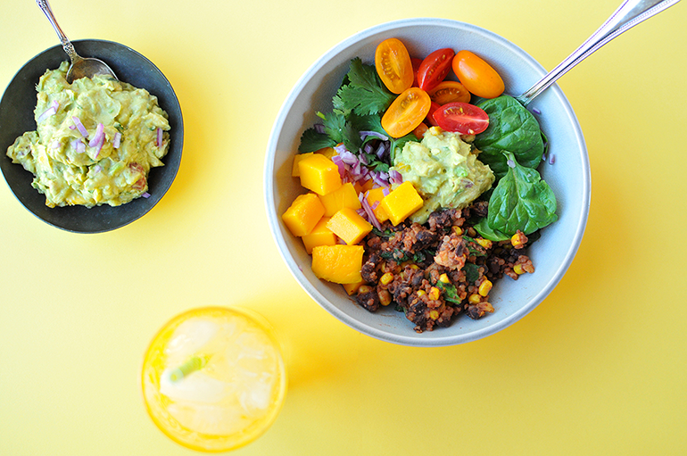 vegetarian taco buddha bowls