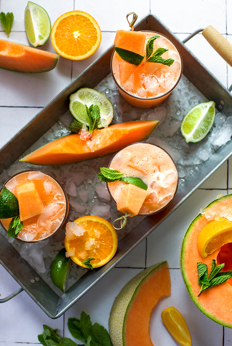 cantaloupe agua fresca for summer