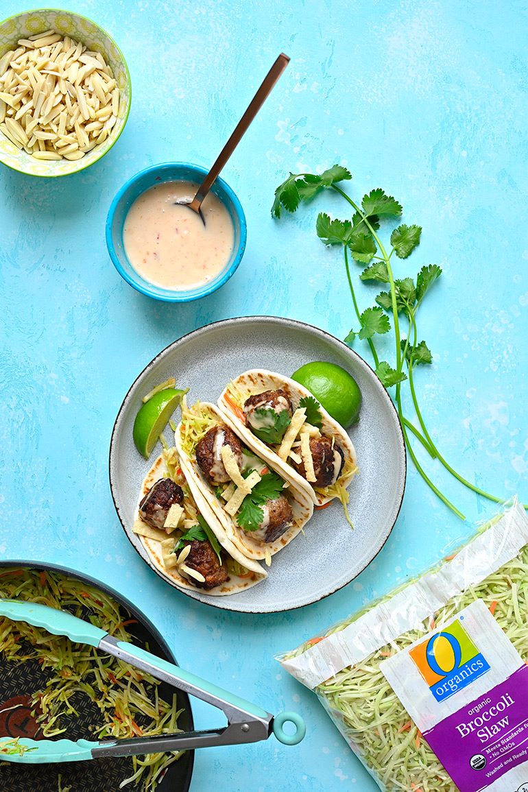 plant-based Thai meatballs