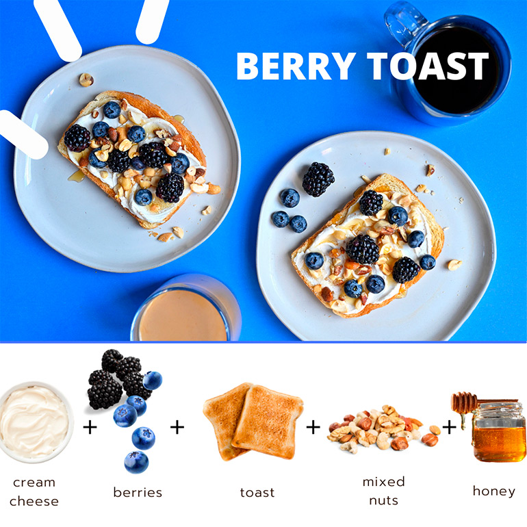 berry toast with safeway