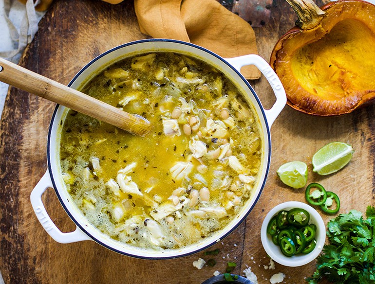 Green Chile Chicken Soup - My Texas Kitchen