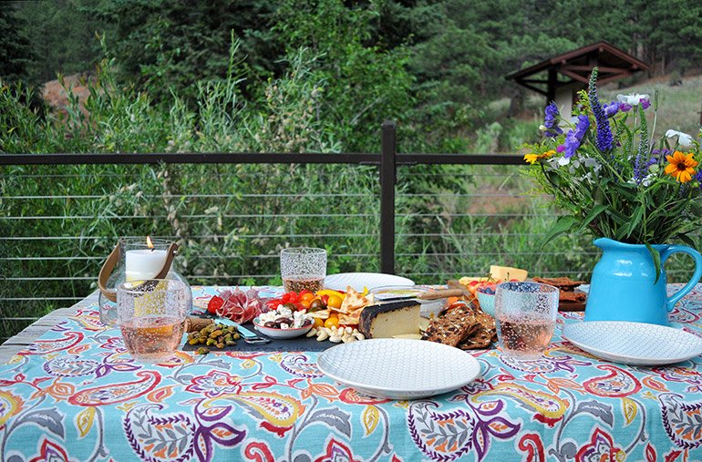 Picnic set up-outdoor food photography and styling