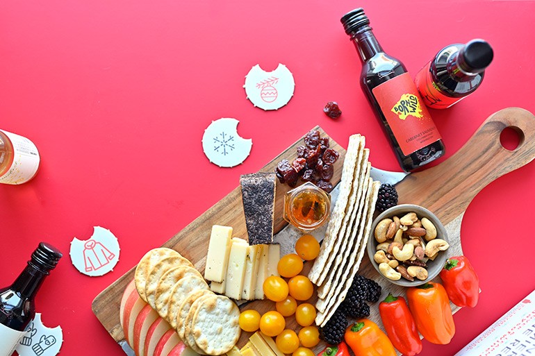 Wine Advent Calendar and Simple Cheese Board Nosh and Nourish