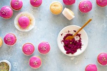 Pink Mini Vegan Donut Muffins