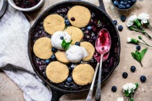 Blueberry Blackberry Cobbler (GF + Vegan)