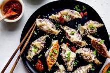 Mushroom Veggie Dumplings (Potstickers)