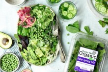 Spring Greens Salad with Tarragon Mint Vinaigrette