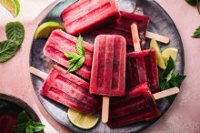 Watermelon Berry Mojito Popsicles