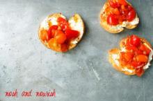 Apricot Tomato Bruschetta