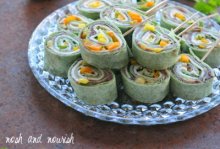 Black Bean Mango Pinwheels