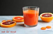 Blood Orange, Carrot, & Ginger Juice