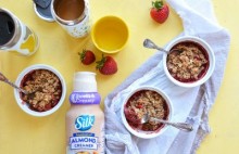 Strawberry Rhubarb Breakfast Cobbler