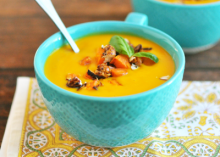 Creamy Carrot Ginger Cashew Soup