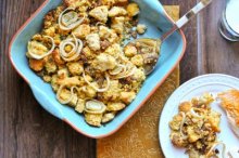 Cornbread Stuffing with Cranberries and Roasted Fennel