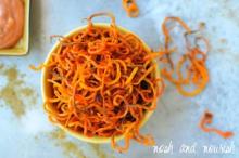 Crispy Sweet Potato and Carrot Shoestring Fries
