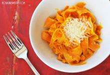 Cheesy Sweet Potato "Fettuccini"