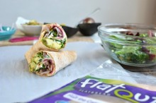 Skirt Steak Wrap with Avocado, Pistachios, and Goat Cheese