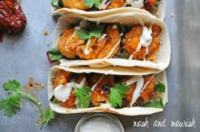 Crispy Honey Chipotle Shrimp Tacos