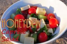 {Honeydew Caprese Salad}