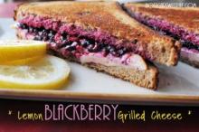 {Lemon Blackberry Grilled Cheese}