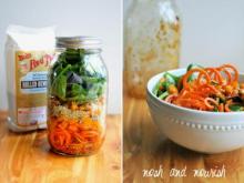 Mason Jar Carrot Noodle Salad 