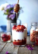 Yogurt Parfait with Strawberry Chia Jam