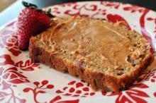 {Greek Yogurt Strawberry Banana Bread}