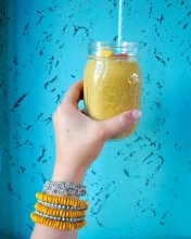 Peach Ginger Chia Smoothie