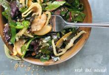 Roasted Pear and Fennel Salad w/Sesame Vinaigrette