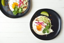 Pepper Jelly and Cream Cheese Breakfast Tacos