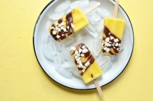 Boozy Pina Colada Popsicles