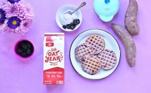 Purple Sweet Potato Waffles