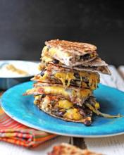 Quinoa, Corn, & Black Bean Quesadillas